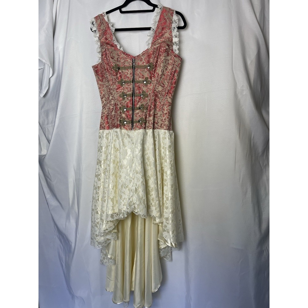 Quality Corset Gypsy Dress Steampunk Pirate Burlesque Costume Size 18 NEW